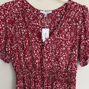 Baltic Born Burgundy Floral Maxi Dress NWT Sz XL